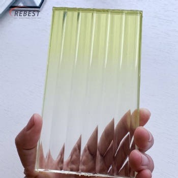 Rebest Laminated Yellow Gradient Glass