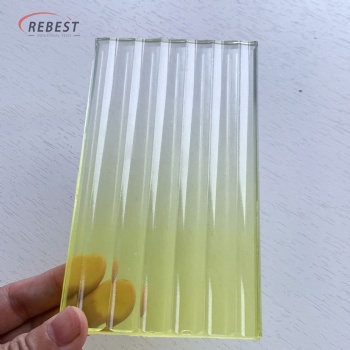 Rebest Laminated Yellow Gradient Glass