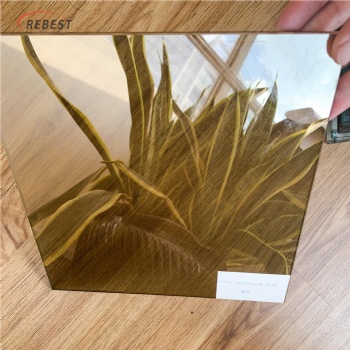 Golden Reflective Glass